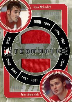 2006-07 In The Game Used International Ice - Teammates #IT-22 Frank Mahovlich / Pete Mahovlich Front