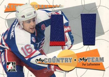 2006-07 In The Game Used International Ice - My Country, My Team #MC-05 Pat Lafontaine Front