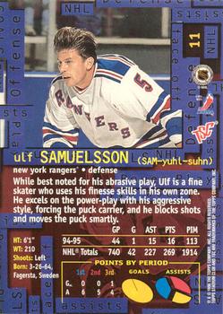 1995-96 Stadium Club - Members Only #11 Ulf Samuelsson Back