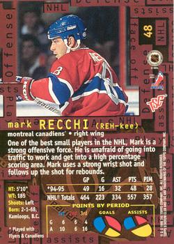 1995-96 Stadium Club - Members Only #48 Mark Recchi Back