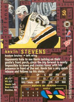 1995-96 Stadium Club - Members Only #50 Kevin Stevens Back