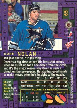 1995-96 Stadium Club - Members Only #65 Owen Nolan Back