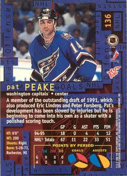 1995-96 Stadium Club - Members Only #136 Pat Peake Back