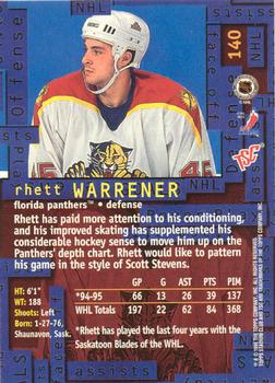 1995-96 Stadium Club - Members Only #140 Rhett Warrener Back