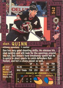 1995-96 Stadium Club - Members Only #142 Dan Quinn Back