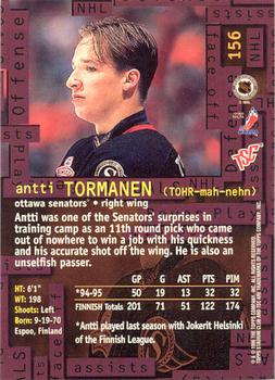 1995-96 Stadium Club - Members Only #156 Antti Tormanen Back