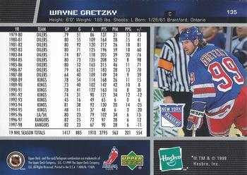 1999 Hasbro/Upper Deck Starting Lineup Cards #135 Wayne Gretzky Back