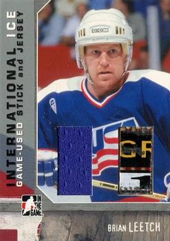 2006-07 In The Game Used International Ice - Stick and Jersey #SJ-05 Brian Leetch Front