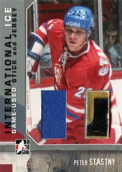 2006-07 In The Game Used International Ice - Stick and Jersey #SJ-11 Peter Stastny Front