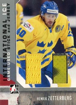 2006-07 In The Game Used International Ice - Stick and Jersey #SJ-25 Henrik Zetterberg Front