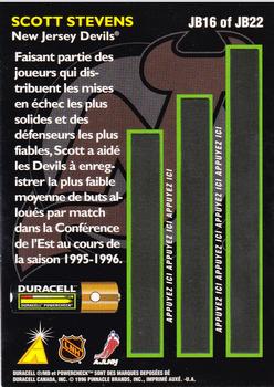 1996-97 Duracell L'Equipe Beliveau #JB16 Scott Stevens Back