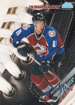 1996-97 Leaf - Leather & Laces Promo #6 Peter Forsberg Front