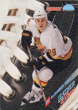 1996-97 Leaf - Leather & Laces Promo #11 Alexander Mogilny Front
