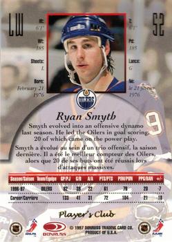 1997-98 Donruss Canadian Ice - Provincial Series Player's Club #52 Ryan Smyth Back