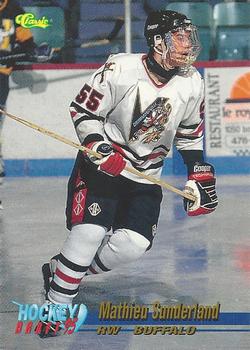 1995 Classic Hockey Draft #23 Mathieu Sunderland Front