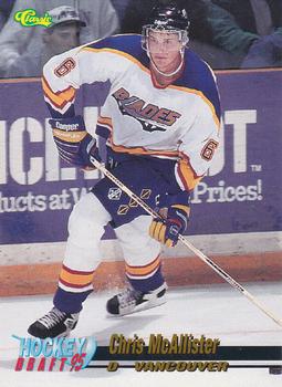 1995 Classic Hockey Draft #35 Chris McAllister Front