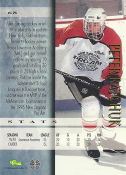 1995 Classic Hockey Draft #68 Peter Ratchuk Back