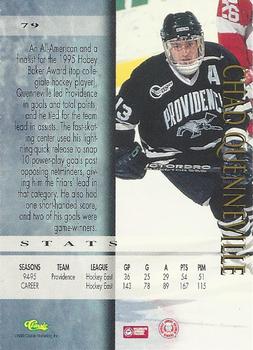 1995 Classic Hockey Draft #79 Chad Quenneville Back