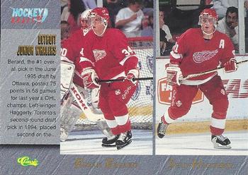 1995 Classic Hockey Draft #84 Bryan Berard / Sean Haggerty / Jeff Mitchell / Jason Saal Front