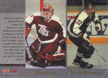 1995 Classic Hockey Draft #94 Dave Duerden / Jamie Langenbrunner / Chad Lang / Kevin Bolibruck Back
