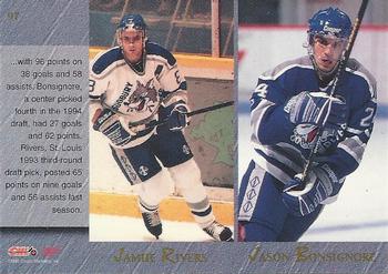 1995 Classic Hockey Draft #97 Ethan Moreau / Zdenek Nedved / Jamie Rivers / Jason Bonsignore Back
