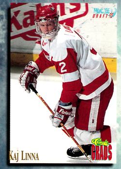 1995 Classic Hockey Draft #76 Kaj Linna Front
