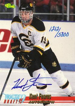 1995 Classic Hockey Draft - Autographs #NNO Kent Fearns Front