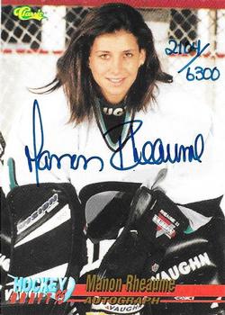 1995 Classic Hockey Draft - Autographs #NNO Manon Rheaume Front