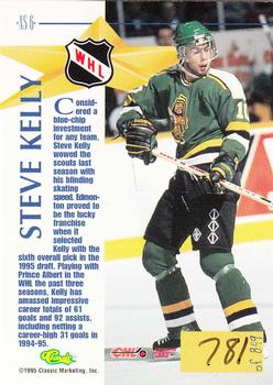 1995 Classic Hockey Draft - CHL All-Stars #AS6 Steve Kelly Back