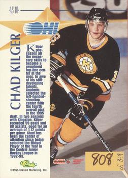 1995 Classic Hockey Draft - CHL All-Stars #AS10 Chad Kilger Back