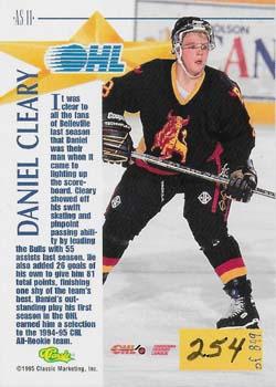 1995 Classic Hockey Draft - CHL All-Stars #AS11 Daniel Cleary Back