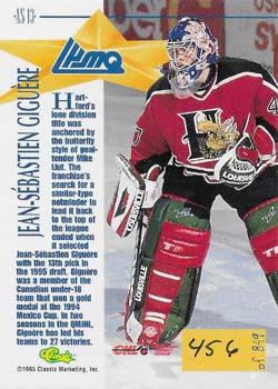 1995 Classic Hockey Draft - CHL All-Stars #AS13 Jean-Sebastien Giguere Back