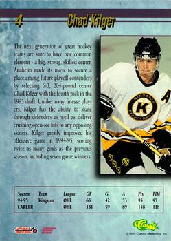 1995 Classic Draft 95 - Gold #4 Chad Kilger Back