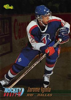 1995 Classic Hockey Draft - Gold #11 Jarome Iginla Front