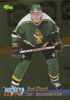 1995 Classic Hockey Draft - Gold #17 Brad Church Front