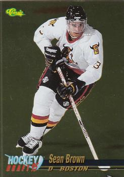 1995 Classic Hockey Draft - Gold #20 Sean Brown Front