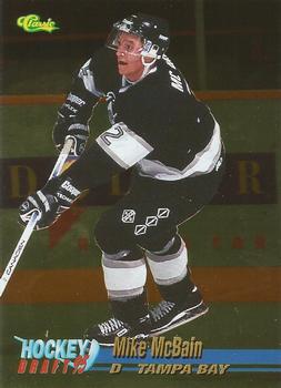 1995 Classic Hockey Draft - Gold #27 Mike McBain Front