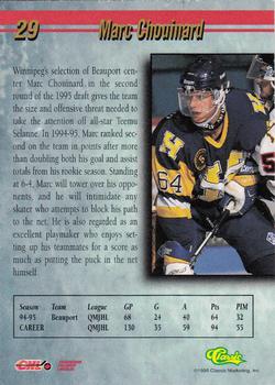 1995 Classic Hockey Draft - Gold #29 Marc Chouinard Back