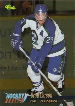 1995 Classic Hockey Draft - Gold #45 Brad Larsen Front