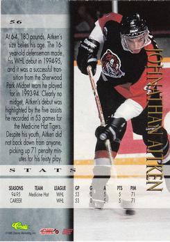 1995 Classic Hockey Draft - Gold #56 Johnathan Aitken Back