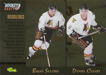 1995 Classic Hockey Draft - Gold #83 Brian Secord / Daniel Cleary / Radim Bicanek / Sean Brown Front