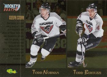 1995 Classic Hockey Draft - Gold #85 Todd Norman / Todd Bertuzzi / Chris Hajt / Brian Wesenberg Front