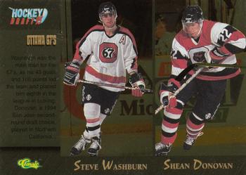 1995 Classic Hockey Draft - Gold #92 Steve Washburn / Shean Donovan / Alyn McCauley / Nick Boynton Front