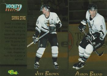 1995 Classic Hockey Draft - Gold #96 Jeff Brown / Aaron Brand / Rob Guinn / Dennis Maxwell Front