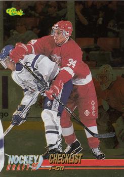 1995 Classic Hockey Draft - Gold #99 Checklist: 1-50 Front