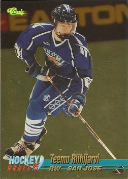 1995 Classic Hockey Draft - Gold #12 Teemu Riihijarvi Front