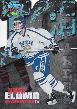 1995 Classic Hockey Draft - Ice Breakers Die Cuts #BK 10 Miika Elomo Front
