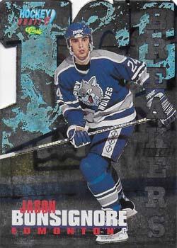 1995 Classic Hockey Draft - Ice Breakers Die Cuts #BK 17 Jason Bonsignore Front