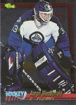 1995 Classic Hockey Draft - Silver #32 Aaron MacDonald Front
