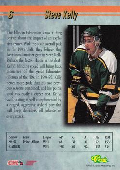 1995 Classic Hockey Draft - Silver #6 Steve Kelly Back